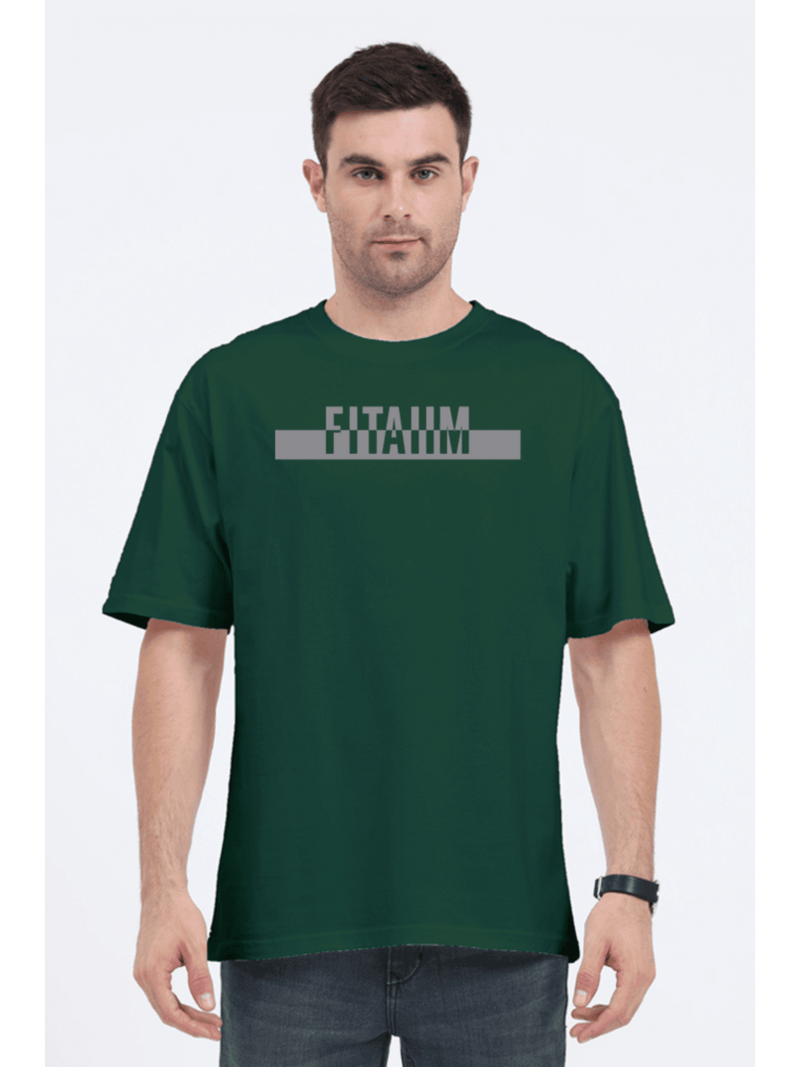 Power Oversized T-Shirt Bottle Green - Fitaiim