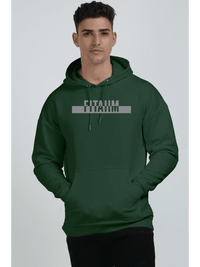 Power Oversized Hoodie Sweatshirt Bottle Green - Fitaiim