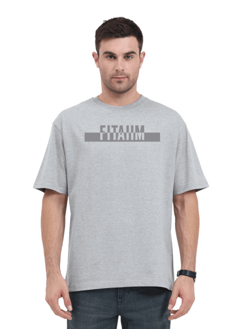 Power Oversized T-Shirt Grey - Fitaiim