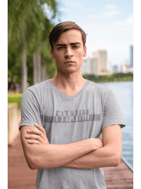 Power V-Neck T-shirt Grey - Fitaiim