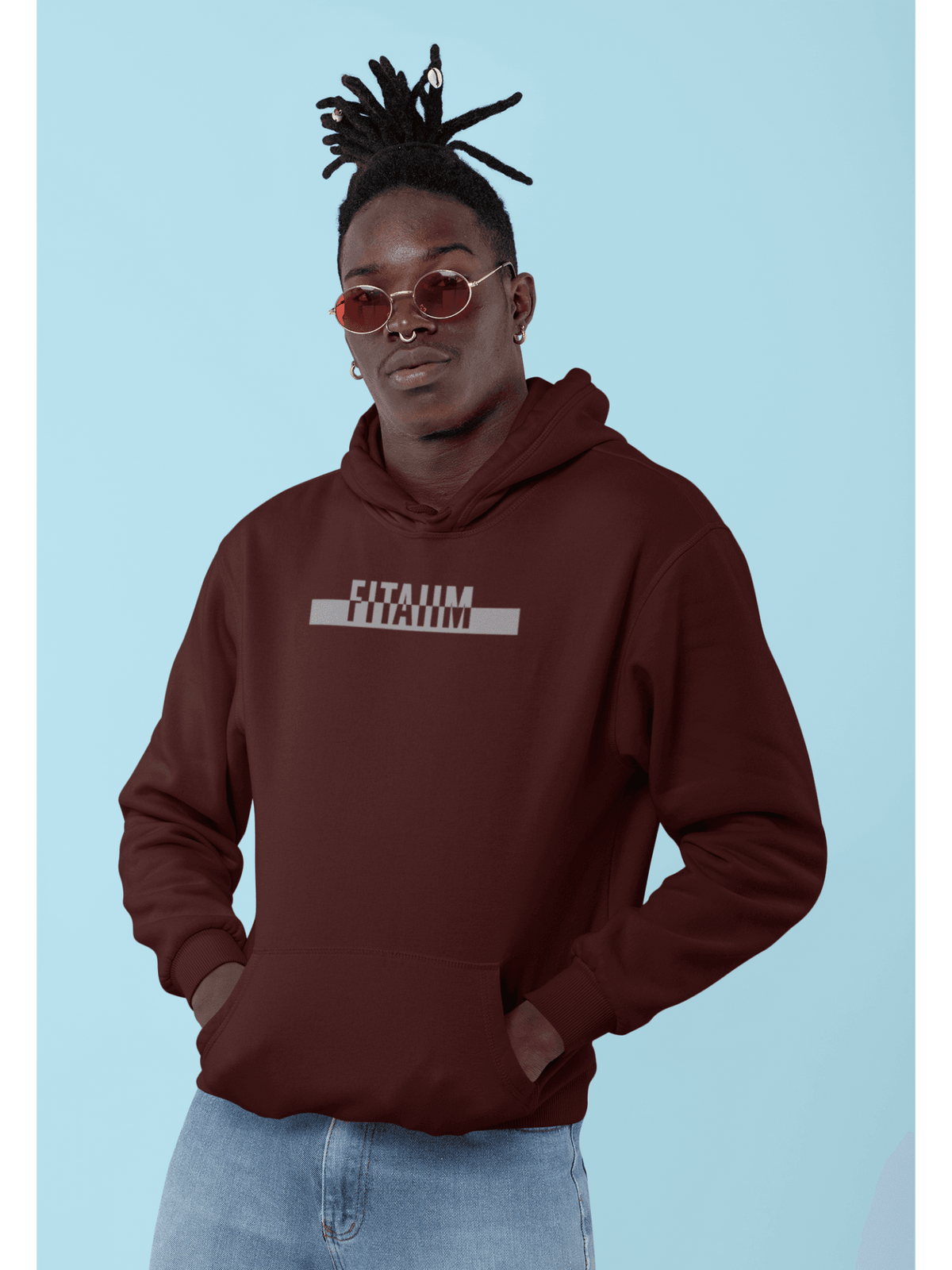 Power Hoodie Maroon - Fitaiim