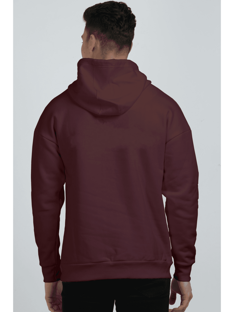 Power Oversized Hoodie Sweatshirt Maroon - Fitaiim