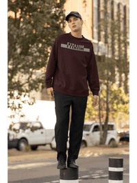 Power Oversized Sweatshirt Maroon - Fitaiim