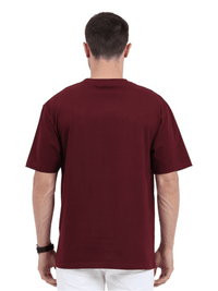 Power Oversized T-Shirt Maroon - Fitaiim