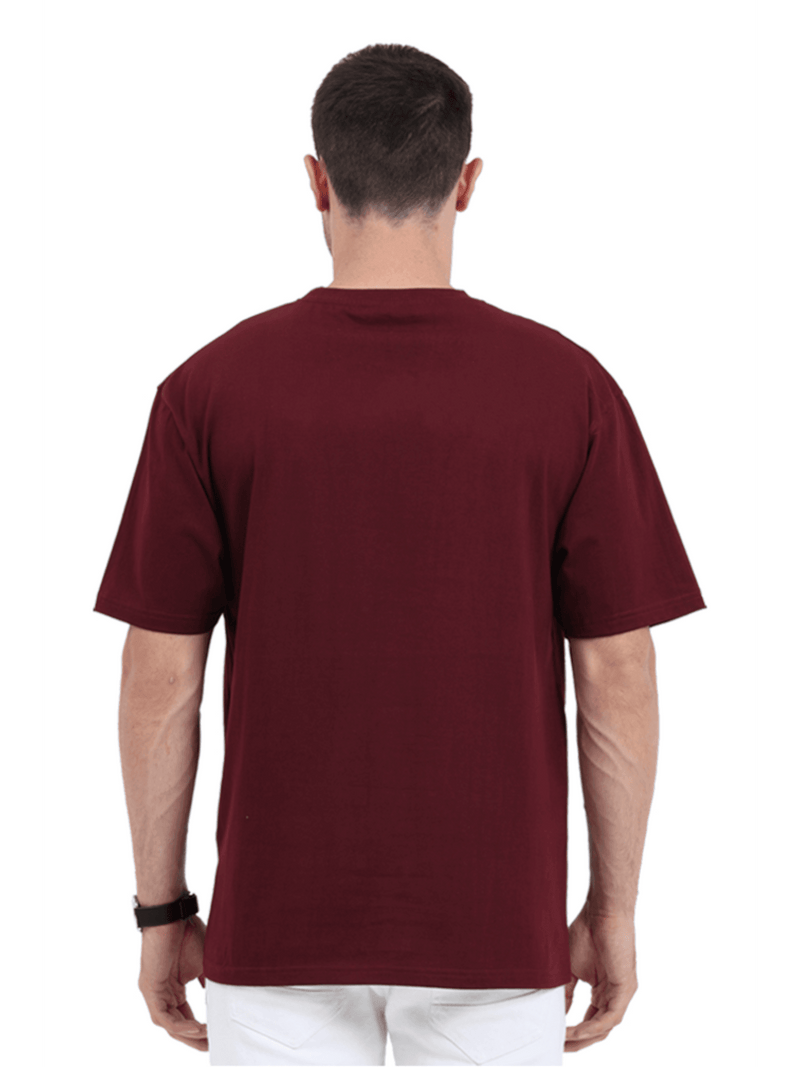 Power Oversized T-Shirt Maroon - Fitaiim
