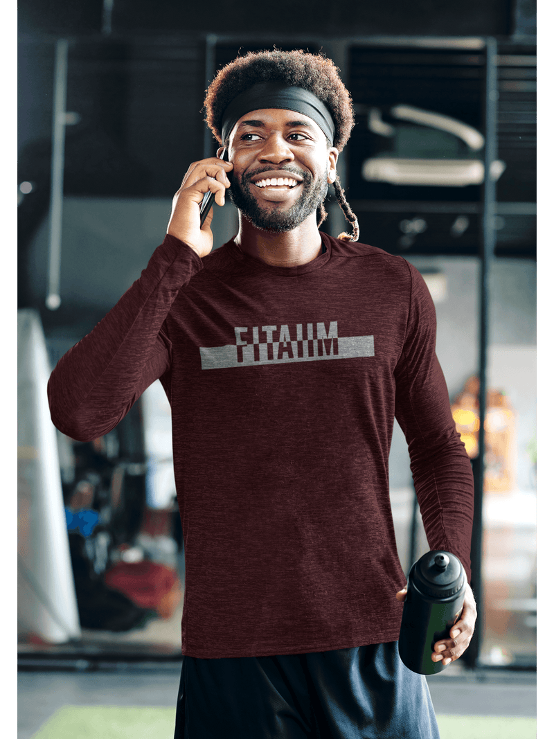 Power Round Neck Full Sleeve T-Shirt Maroon - Fitaiim