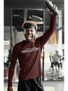 Power Round Neck Full Sleeve T-Shirt Maroon - Fitaiim