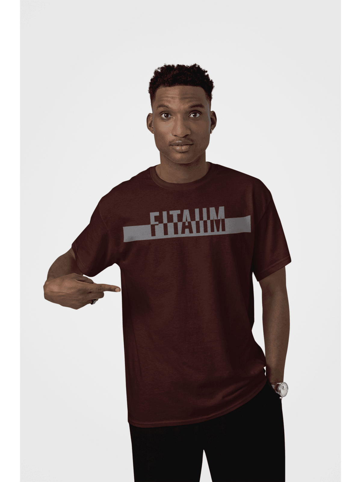 Power Supima T-Shirt Maroon - Fitaiim