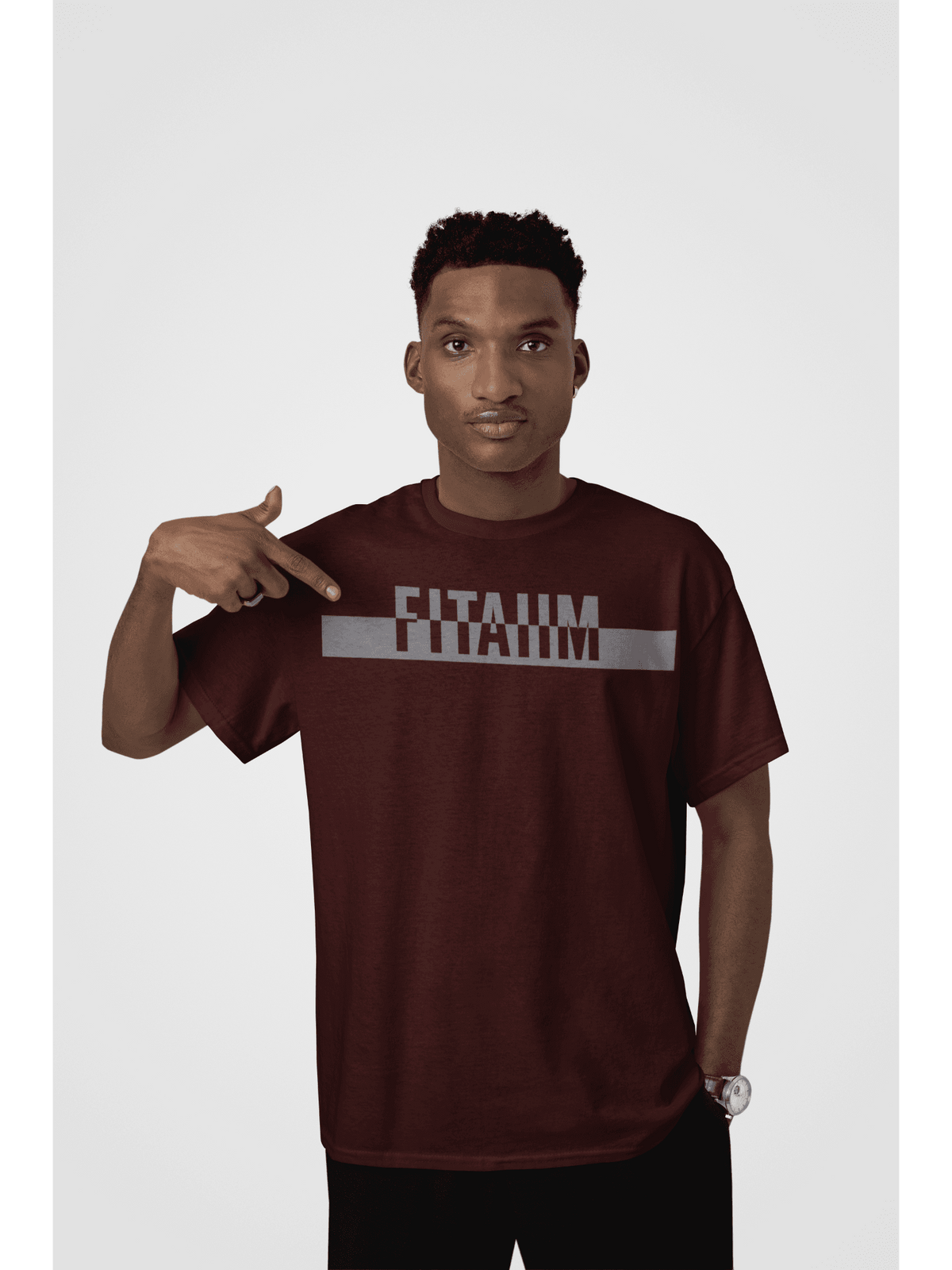 Power Supima T-Shirt Maroon - Fitaiim