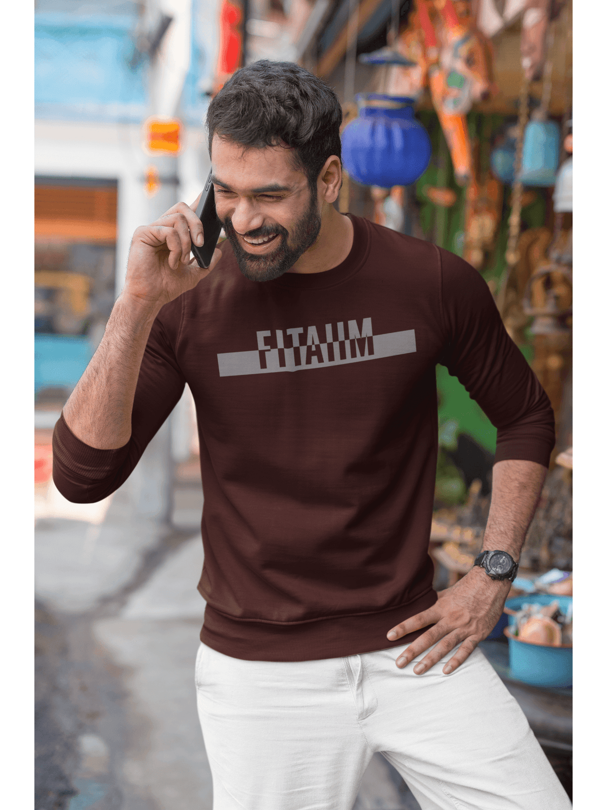 Power Sweatshirt Maroon - Fitaiim