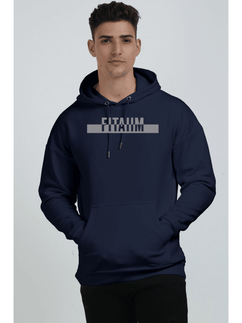 Power Oversized Hoodie Sweatshirt Navy Blue - Fitaiim