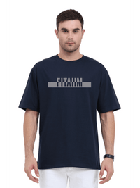 Power Oversized T-Shirt Navy Blue - Fitaiim