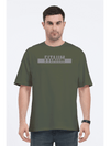 Power Oversized T-Shirt Olive Green - Fitaiim