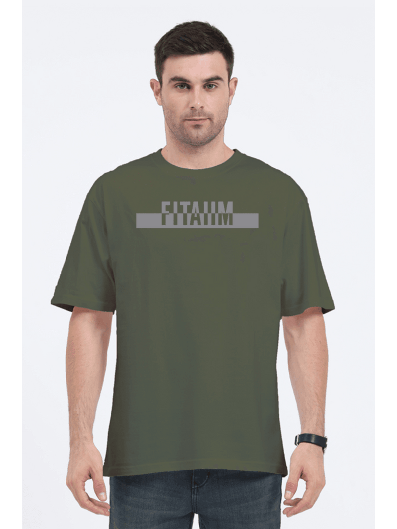 Power Oversized T-Shirt Olive Green - Fitaiim