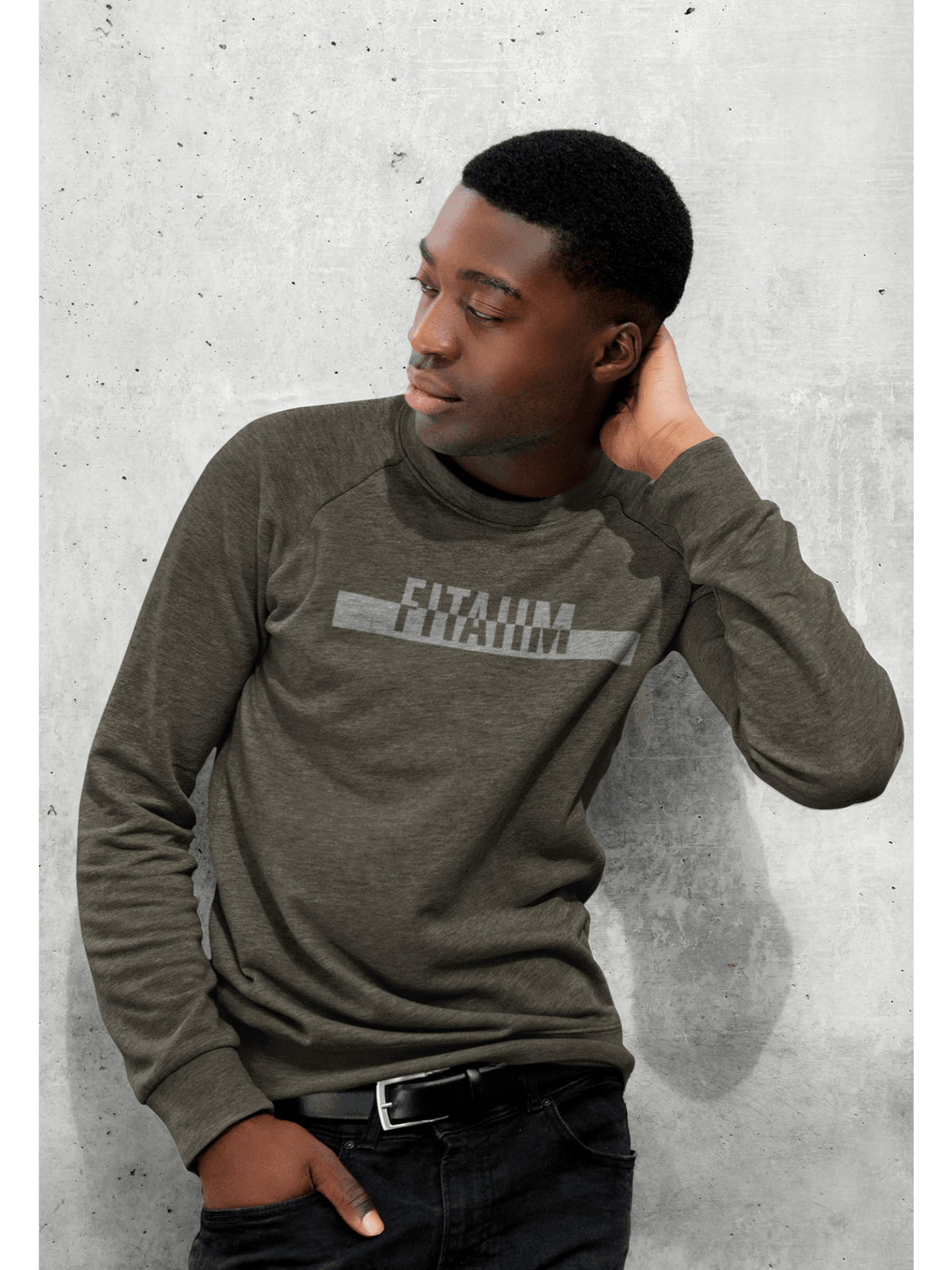 Power Sweatshirt Olive Green - Fitaiim