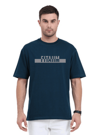 Power Oversized T-Shirt Petrol Blue - Fitaiim