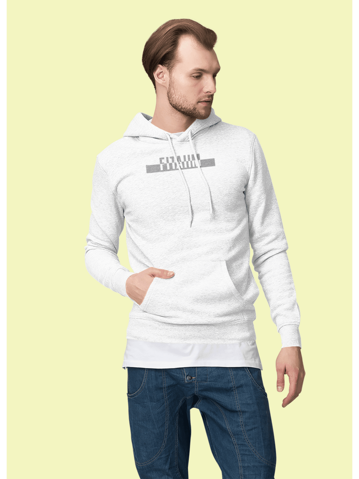 Power Hoodie White - Fitaiim