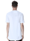 Power Longline Curved T-Shirt White - Fitaiim