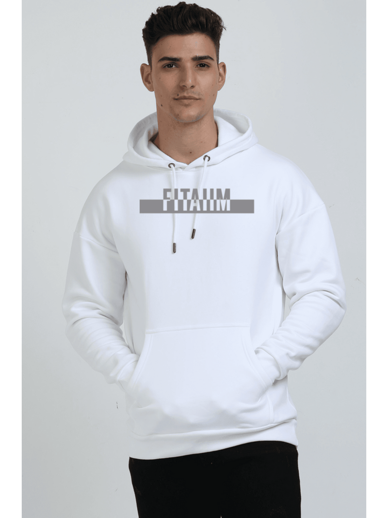 Power Oversized Hoodie Sweatshirt White - Fitaiim