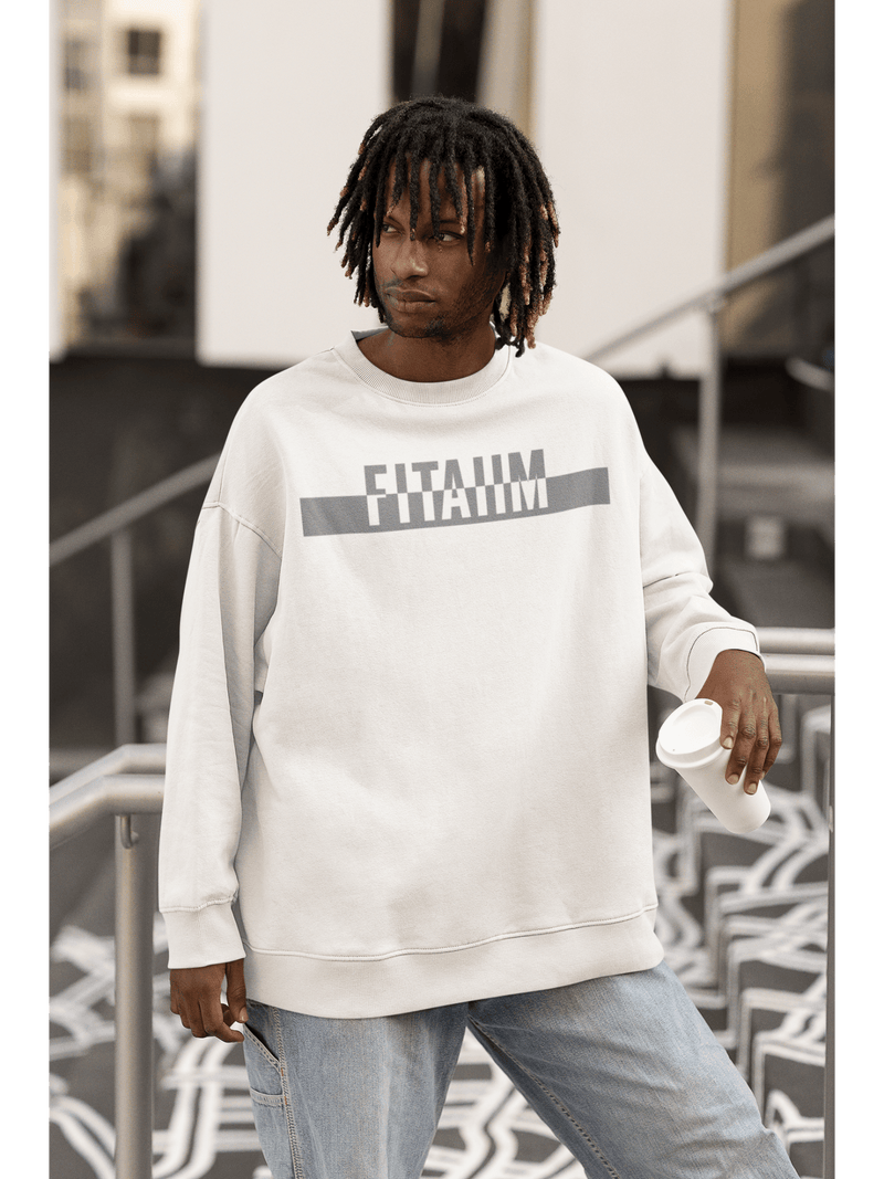 Power Oversized Sweatshirt White - Fitaiim