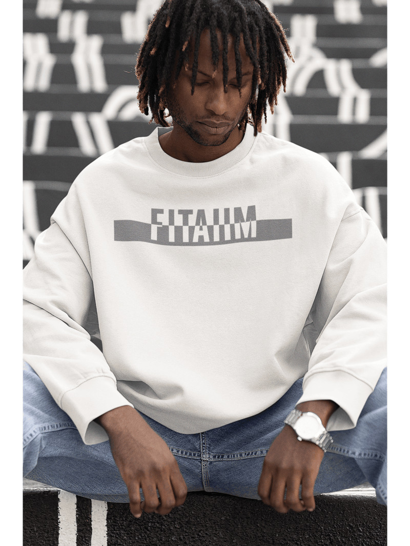 Power Oversized Sweatshirt White - Fitaiim