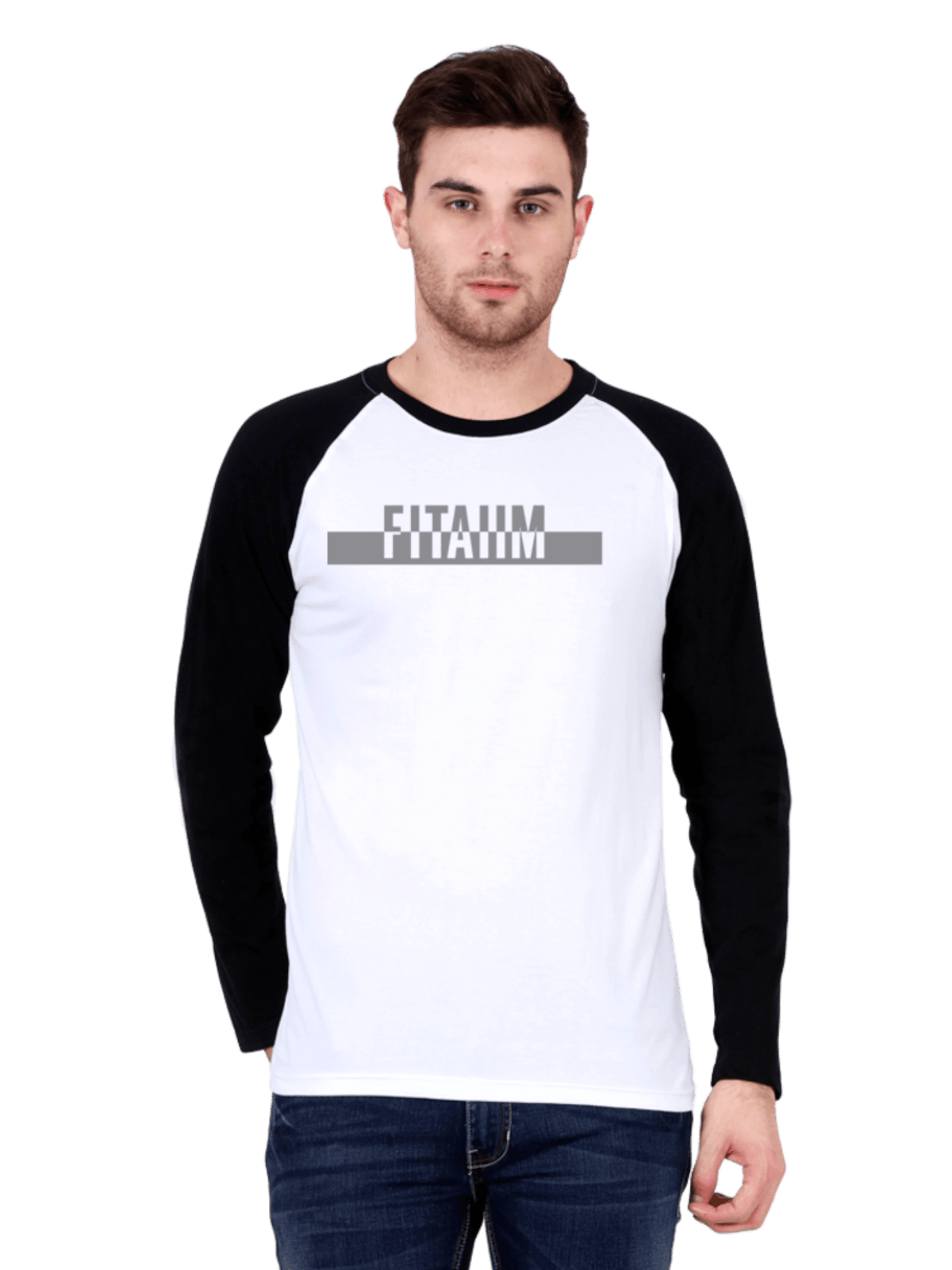 Power Raglan Full Sleeve T-Shirt White - Fitaiim