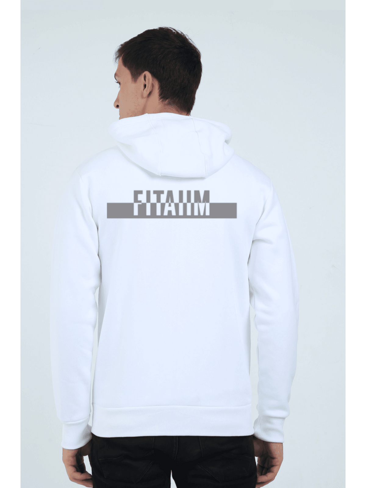Power Zip Hoodie White - Fitaiim
