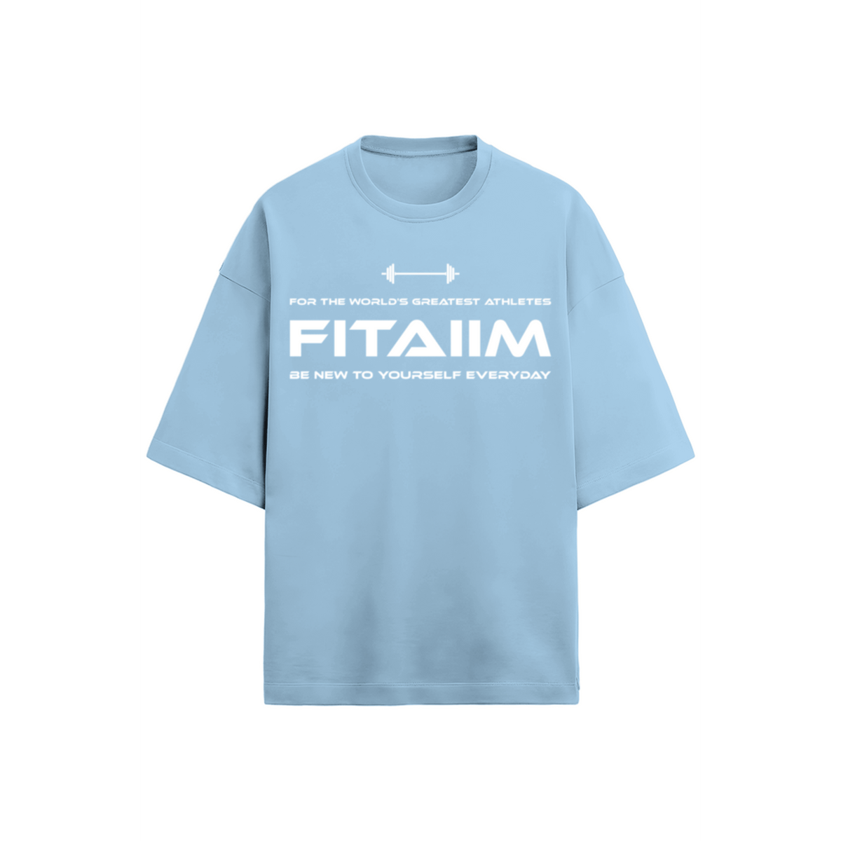 Relax Terry Oversized T-shirt Baby Blue - Fitaiim