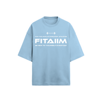 Relax Terry Oversized T-shirt Baby Blue - Fitaiim