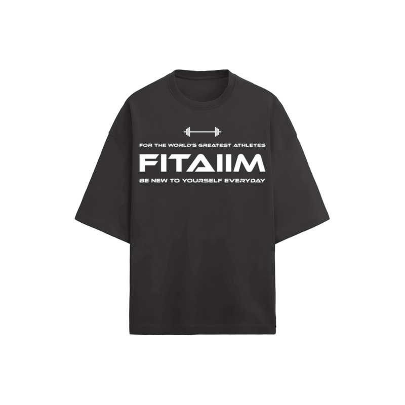 Relax Terry Oversized T-shirt Black - Fitaiim
