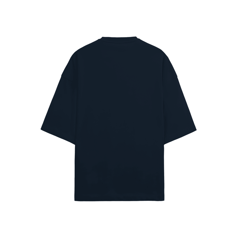 Relax Terry Oversized T-shirt Navy Blue - Fitaiim