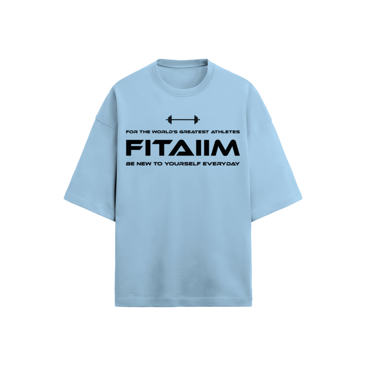 Resolve Terry Oversized T-shirt Baby Blue - Fitaiim