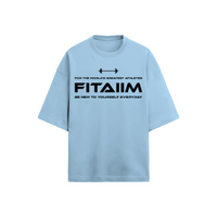 Resolve Terry Oversized T-shirt Baby Blue - Fitaiim