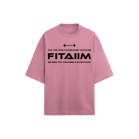 Resolve Terry Oversized T-shirt Flamingo - Fitaiim