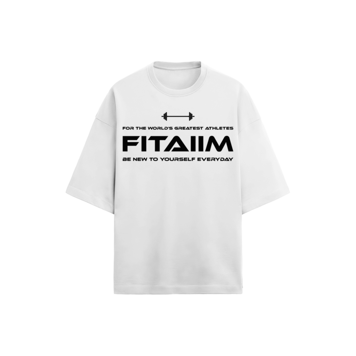 Resolve Terry Oversized T-shirt White - Fitaiim